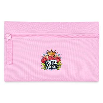 Polterabend Polter Hochzeit - Federtasche - Rosa - Vorne