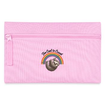 Zu Cool Zum Krabbeln Faultier Regenbogen Design - Federtasche - Rosa - Vorne