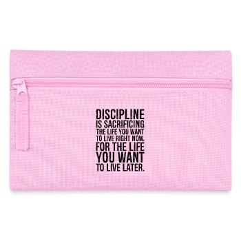 Disziplin bedeutet, das Leben zu opfern, das du willst - Federtasche - Rosa - Vorne