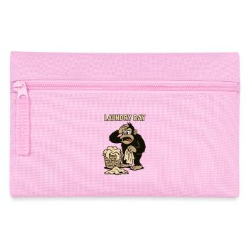 Laundry day at the overwhelmed monkey - Pencil Case - pink - Front