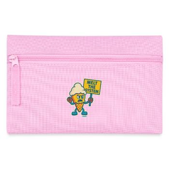 Rebellious with "Melting the System" - Pencil Case - pink - Front