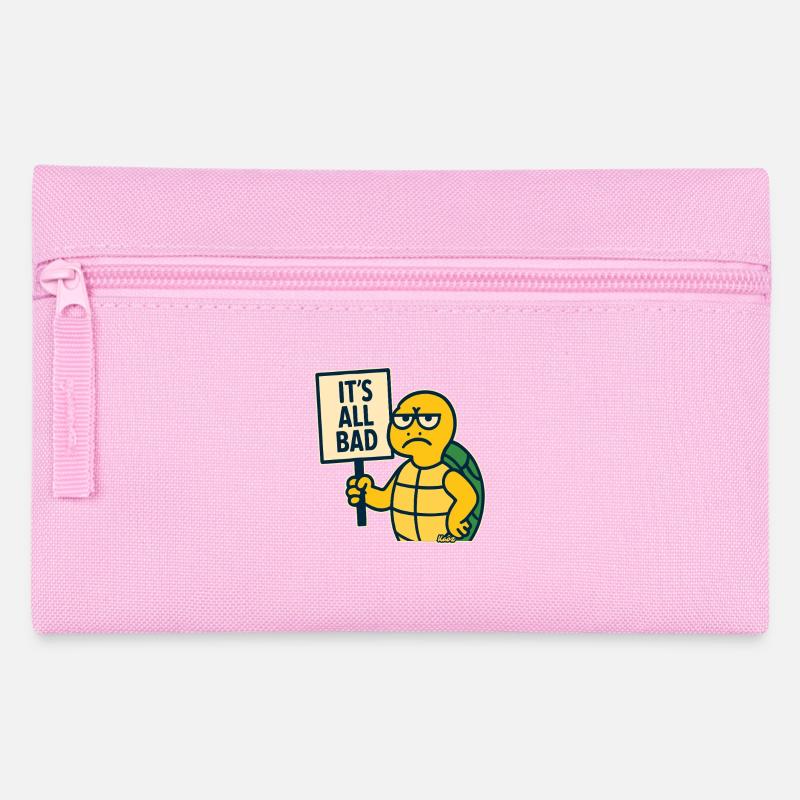 Schlechte Laune Schildkröte: Alles ist schlecht - Federtasche - Rosa