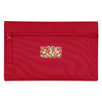 Poussin de Pâques Vintage Retro Poulets - Trousse - rouge - Devant