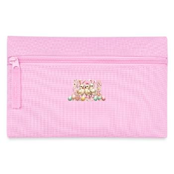 Poussin de Pâques Lapin de Pâques Amateur de poulet rétro - Trousse - rose - Devant