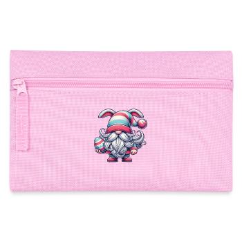 Easter Gnome with Egg Happy Dwarf Easter - Pencil Case - pink - Front