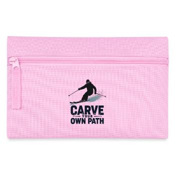 Carve Your Own Path Skiers Skiing - Pencil Case - pink - Front