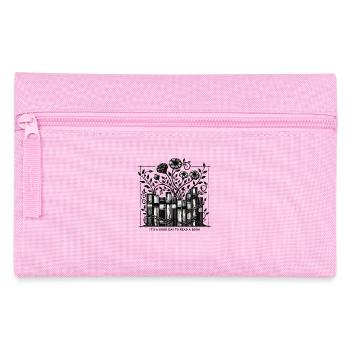 Bücherwurm Lustiger Buch Spruch Lesen Ist Therapie - Federtasche - Rosa - Vorne