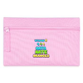 Cats Hate Vitamin C Oranges - Pencil Case - pink - Front