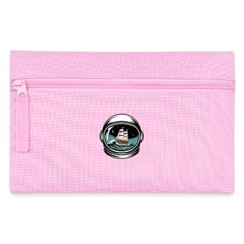 Adventurous seafaring in a space helmet - Pencil Case - pink - Front