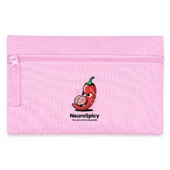 Neuro Spicy – Too spicy for boring minds - Pencil Case - pink - Front