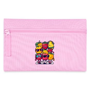 Fruit Squad – 🍓 🍊 🍉 Cartoon - Federtasche - Rosa - Vorne