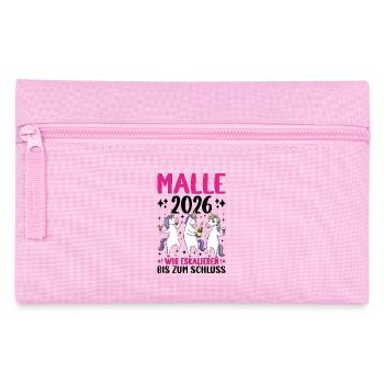 Malle 2026 Wir Eskalieren Bis Zum Schluss - Federtasche - Rosa - Vorne
