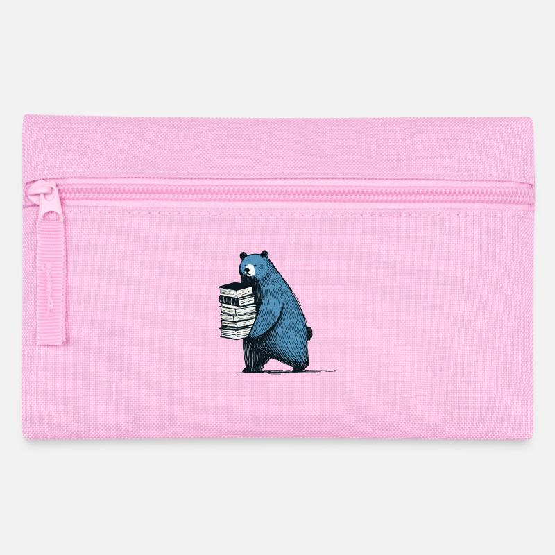 Bücher Leseratte Buchliebhaber Lustiges Buch - Federtasche - Rosa