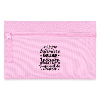 A Super Nurse - Nurse Gift - Pencil Case - pink - Front