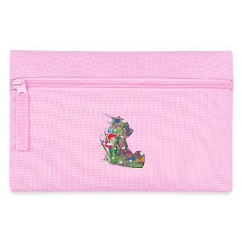 Ours, Été, Abstrait, Papillon - Trousse - rose - Devant
