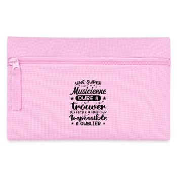 Ein Supermusiker - Musiker Geschenk - Federtasche - Rosa - Vorne