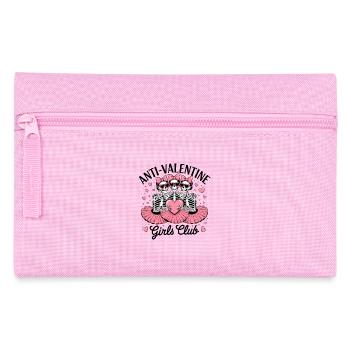 Süße Skelett-Ballerinas Mit Herzbrille Und Rosa - Federtasche - Rosa - Vorne
