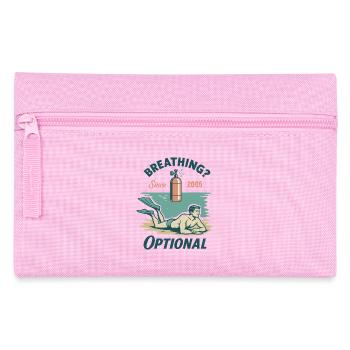 Breathing Optional Diver Ocean Sea - Pencil Case - pink - Front