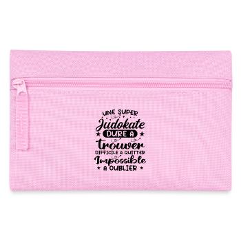 A Super Judoka - Judoka Gift - Pencil Case - pink - Front