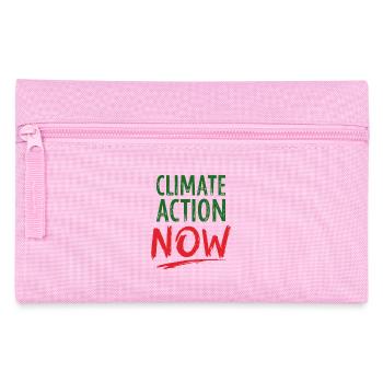 Climate Action Now Umwelt Naturschutz Umweltschutz - Federtasche - Rosa - Vorne