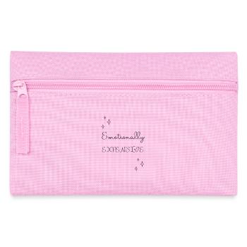 Emotionally Expensive – Soft Girl Aesthetic Quote - Pencil Case - pink - Front