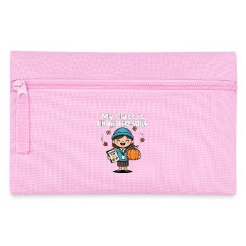 MA CLASSE N’EST PAS LISIBLE - CADEAU DE L’ENSEIGNANT - Trousse - rose - Devant
