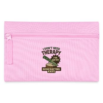 Prepper Survival Bushcrafting Knife Therapy - Pencil Case - pink - Front