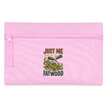 Nur Ich Und Mein Fatwood Prepper Survival - Federtasche - Rosa - Vorne