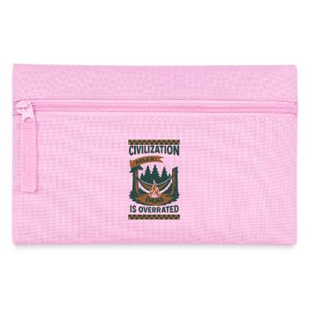 Prepper Survival Bushcrafting Zivilisation - Federtasche - Rosa - Vorne