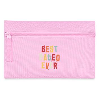 Meilleur Mateo Jamais Prénom Texte Rétro Cadeau - Trousse - rose - Devant