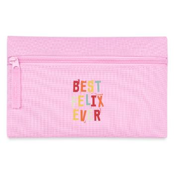 Best Felix Ever First Name Retro Text Gift - Pencil Case - pink - Front