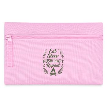 Eating Sleeping Bushcraft Repetition Prepper - Pencil Case - pink - Front
