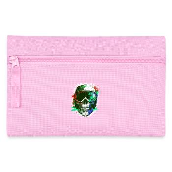 Ski Skull Ski Goggles - Pencil Case - pink - Front