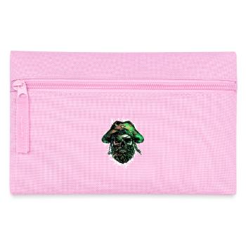 Pirate Skull Captain - Pencil Case - pink - Front