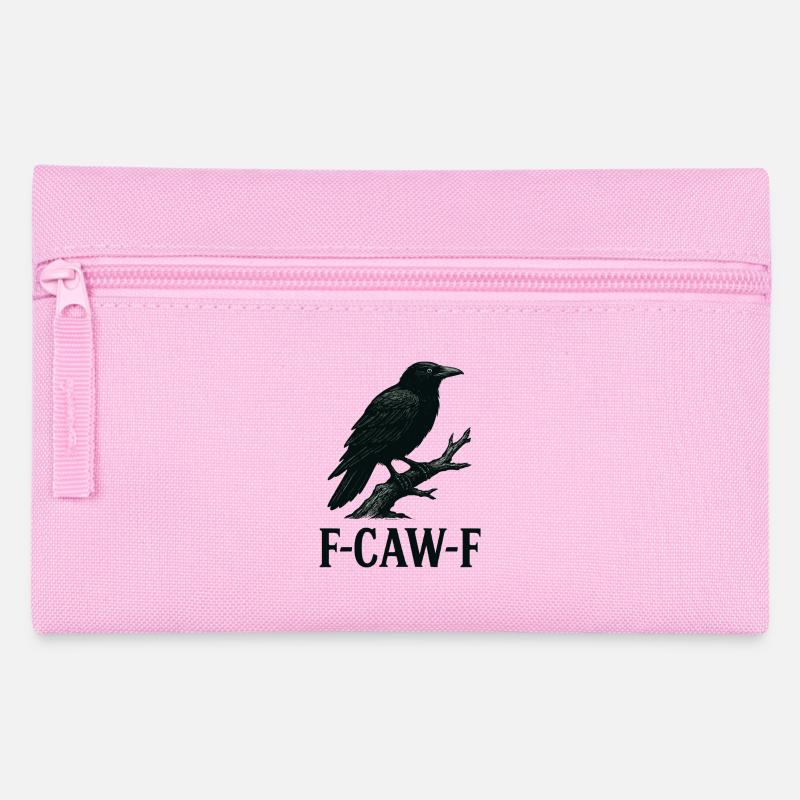  Sarcastic Raven – F-CAW-F Statement Art - Pencil Case - pink