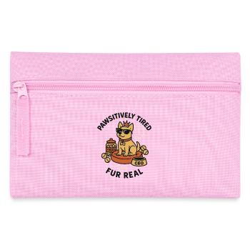 Dogboss with sunglasses and crown - Pencil Case - pink - Front