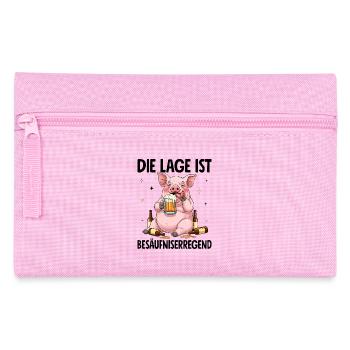 Die Lage Ist Besäufniserregend - Federtasche - Rosa - Vorne
