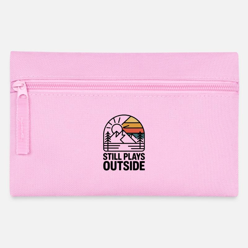 Spielt immer noch draußen Retro Sunset - Federtasche - Rosa