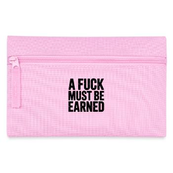A Fuck Must Be Earned: Klare Ansage für - Federtasche - Rosa - Vorne
