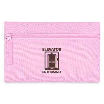 Aufzugs-Enthusiast Aufzugsliebhaber - Federtasche - Rosa - Vorne