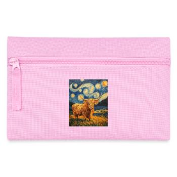 Highland Cow - Pencil Case - pink - Front