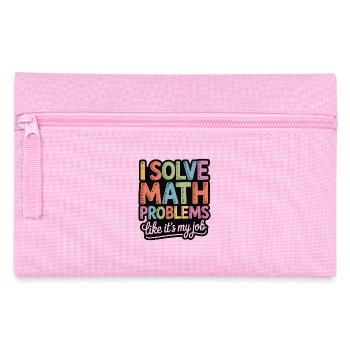 I Solve Math Problems Like a Pro - Pencil Case - pink - Front