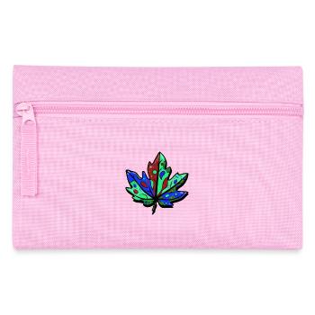Blatt Herbst Bunt Ahorn - Federtasche - Rosa - Vorne