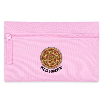 Retro Pepperoni Pizza Slice Muster - Federtasche - Rosa - Vorne