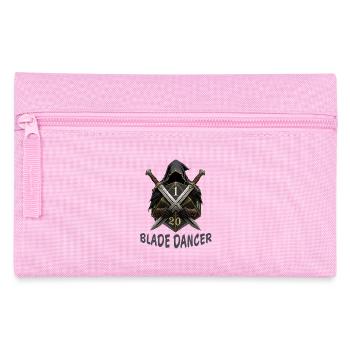 Blade Dancer – Kapuze mit zwei Schwertern - Federtasche - Rosa - Vorne
