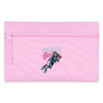 Scuba Girl Taucherin Design - Federtasche - Rosa - Vorne