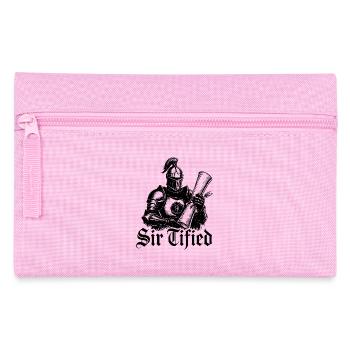 Sir Tified Knight Funny Renaissance Faire Men LARP - Federtasche - Rosa - Vorne