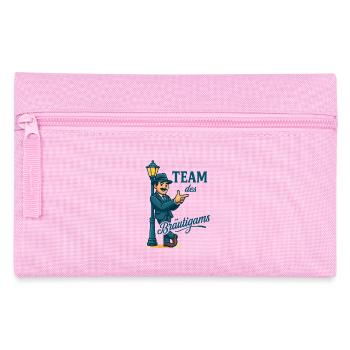 Team des Bräutigams Cartoon - Federtasche - Rosa - Vorne