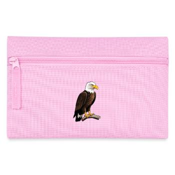 Imperial eagle on branch - Pencil Case - pink - Front