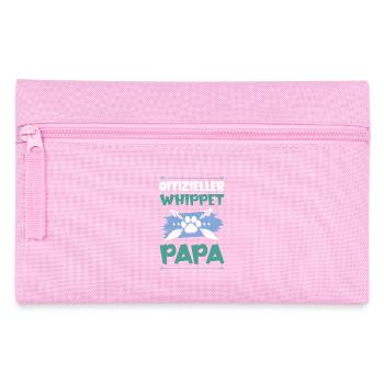 whippet hunde papa - Federtasche - Rosa - Vorne